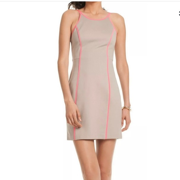 Trina Turk 'Yvette' Ponte Sheath Dress taupe pink - Picture 10 of 10